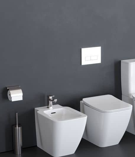 VAS WC STRADA II BTW AQUABLADE, PT REZERVOR INCASTRAT, 56X36.5,  FIXARE COMPLET ASCUNSA